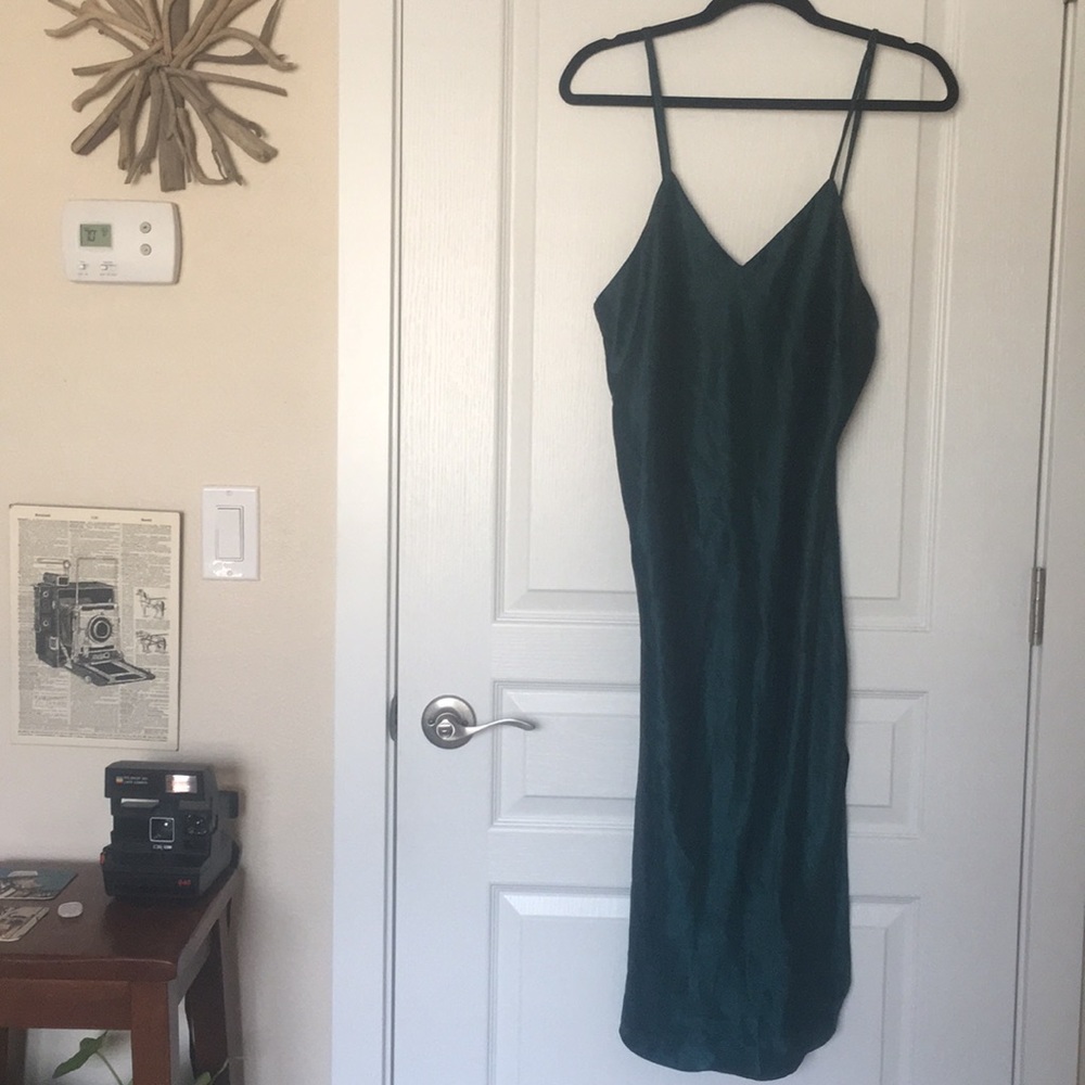 Vimtage Green intimates slip dress.
